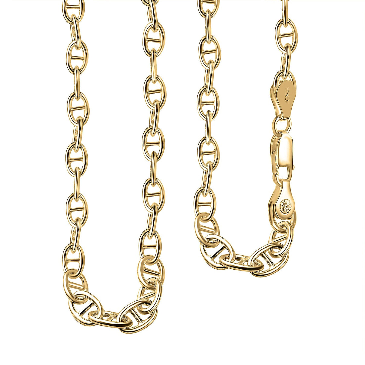 Sterling Silver Anchor Link Necklace (Size - 20) With Lobster Clasp Silver Wt. 19.00 Gms 7027813 0