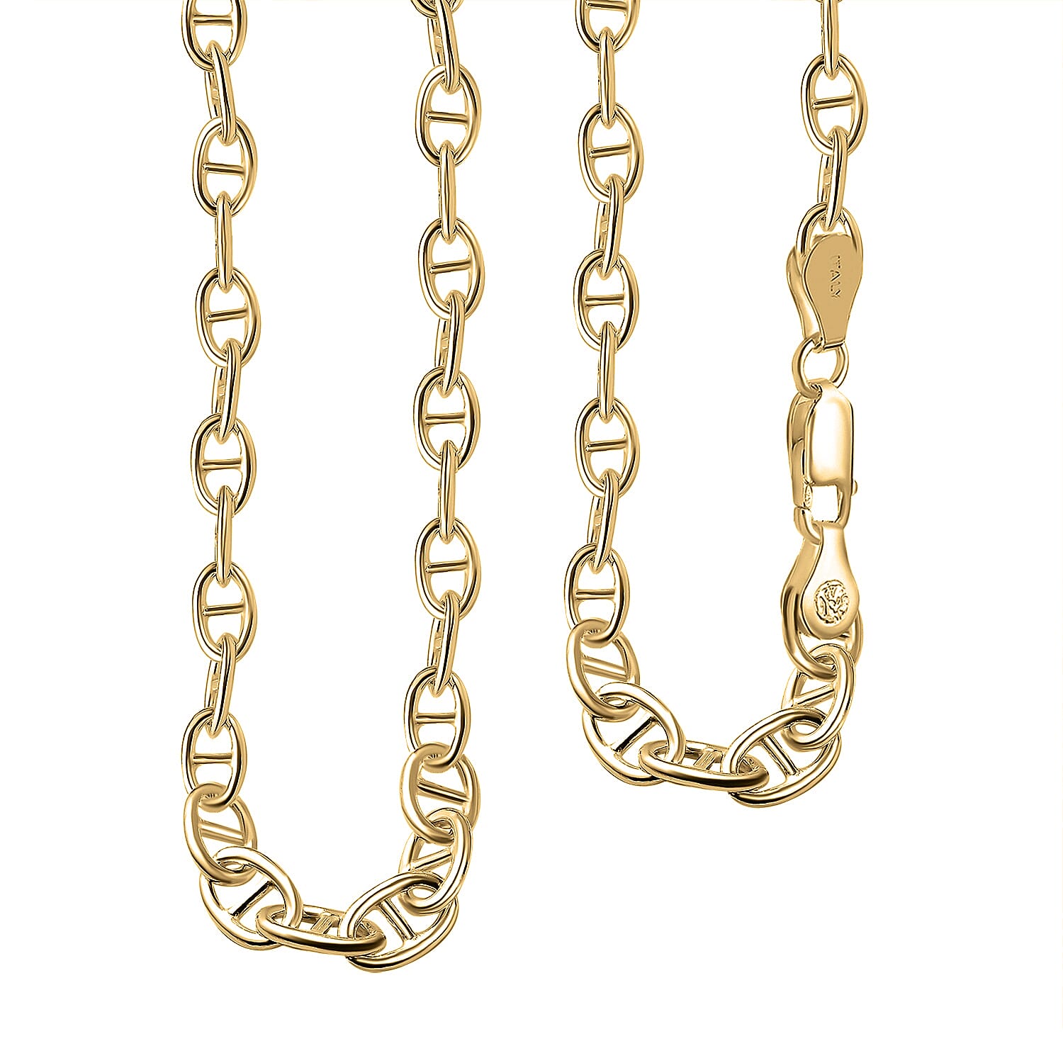 Sterling Silver Anchor Link Necklace (Size - 20) With Lobster Clasp Silver Wt. 19.00 Gms 7027813 0