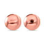Sterling Silver Ball in Rose Gold Plating
