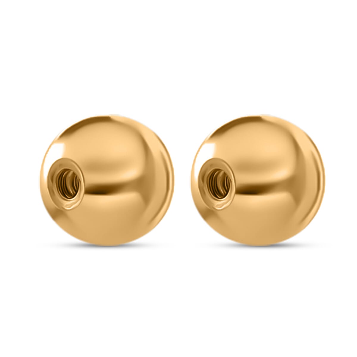 Sterling Silver Ball in Yellow Gold Plating V32514543 3