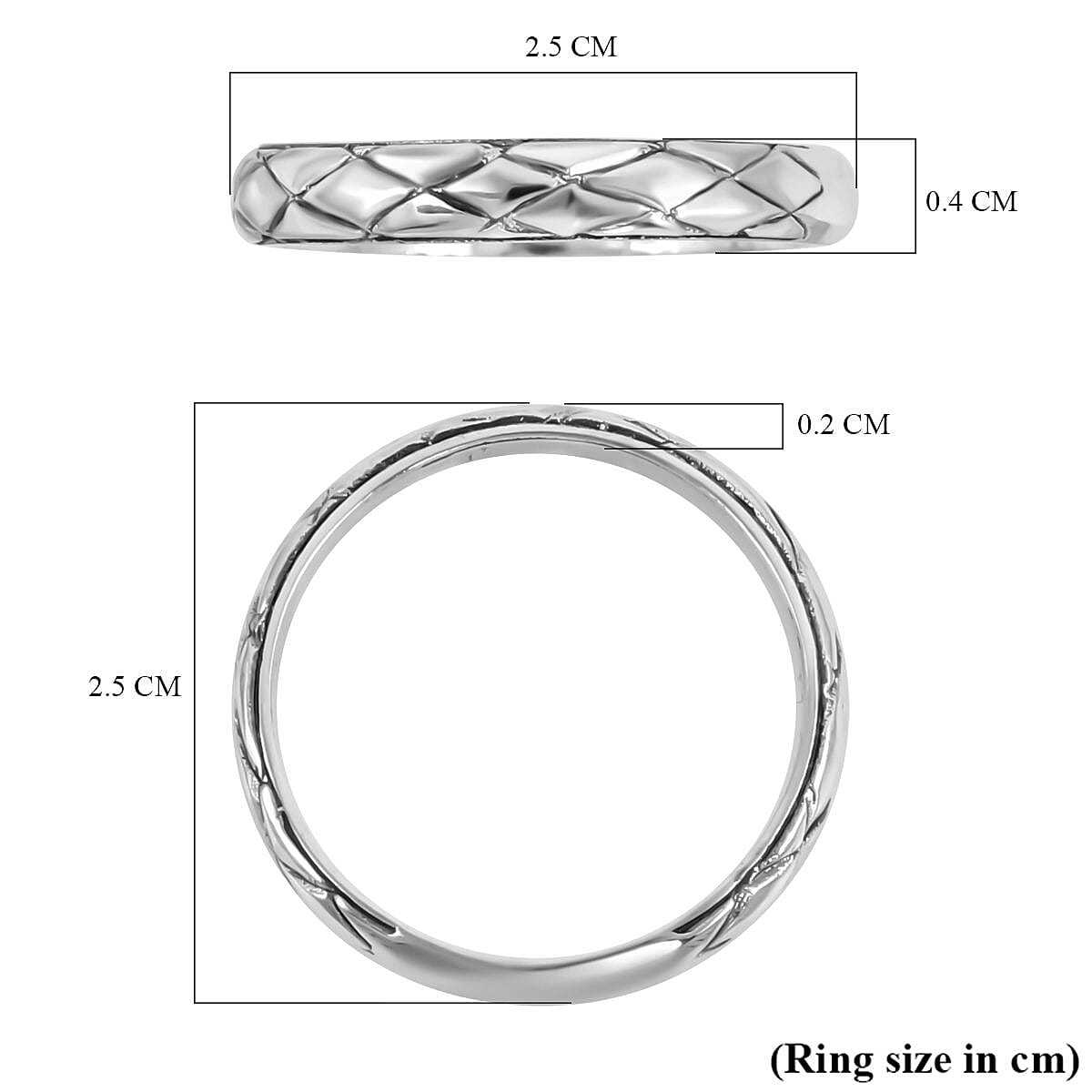 Sterling Silver Band Ring 7238698 11