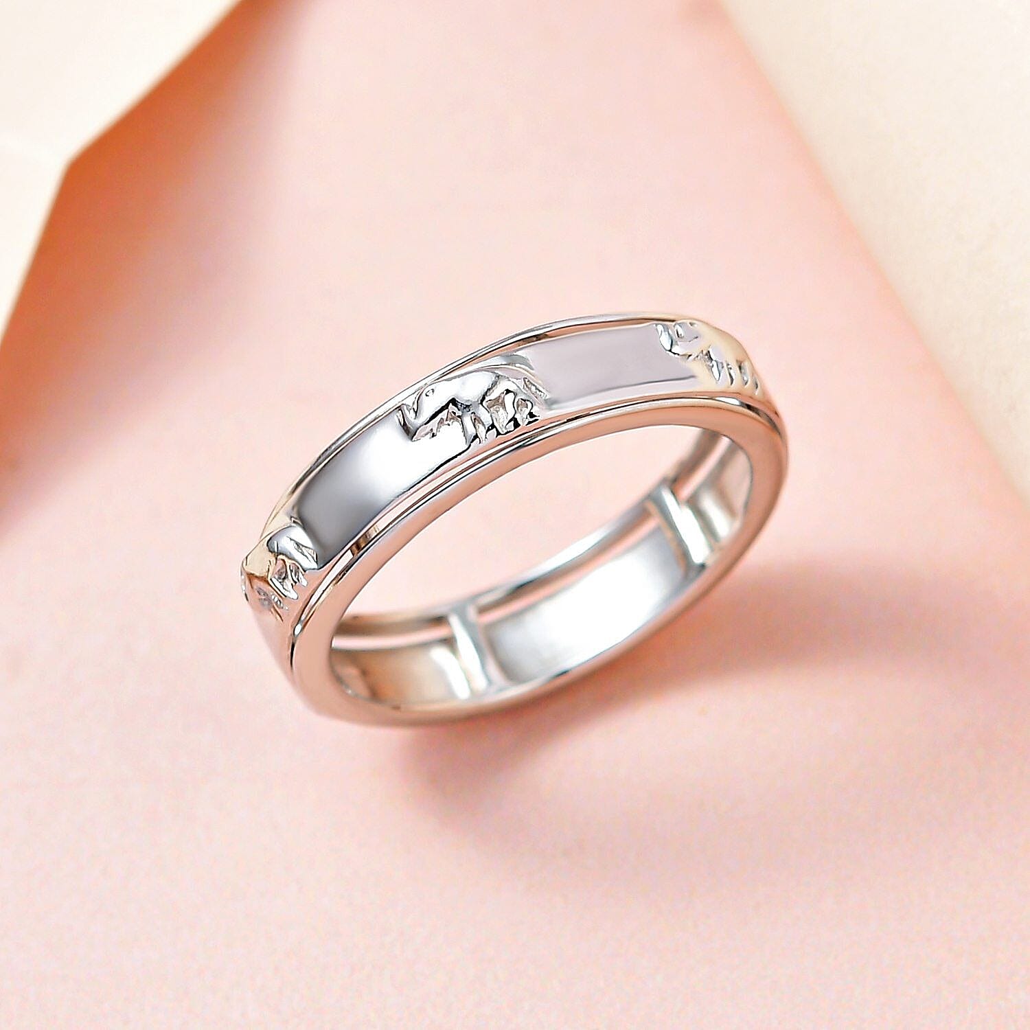 Elephant Spinner Band Ring in Sterling Silver 7264479 6