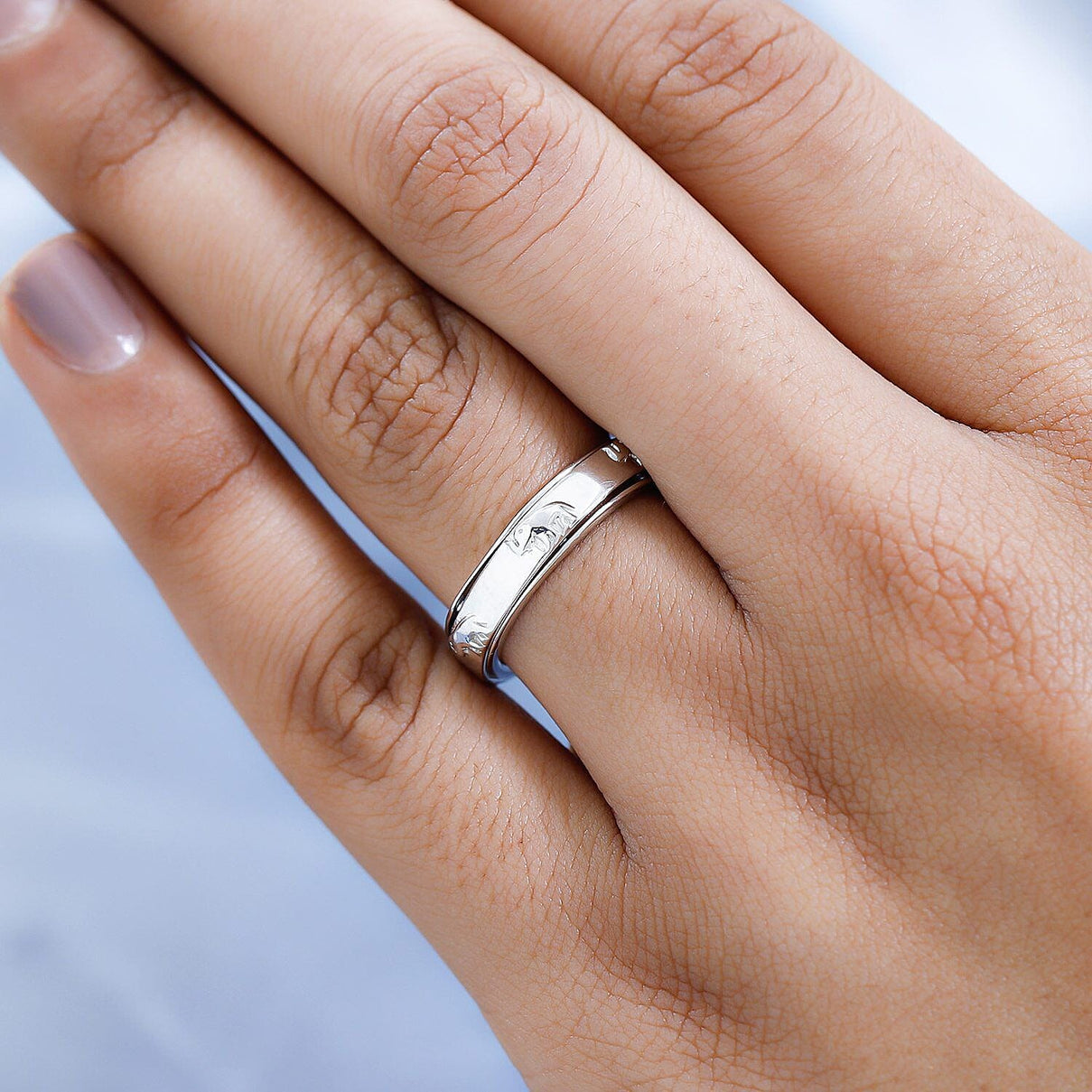 Elephant Spinner Band Ring in Sterling Silver 7264479 7