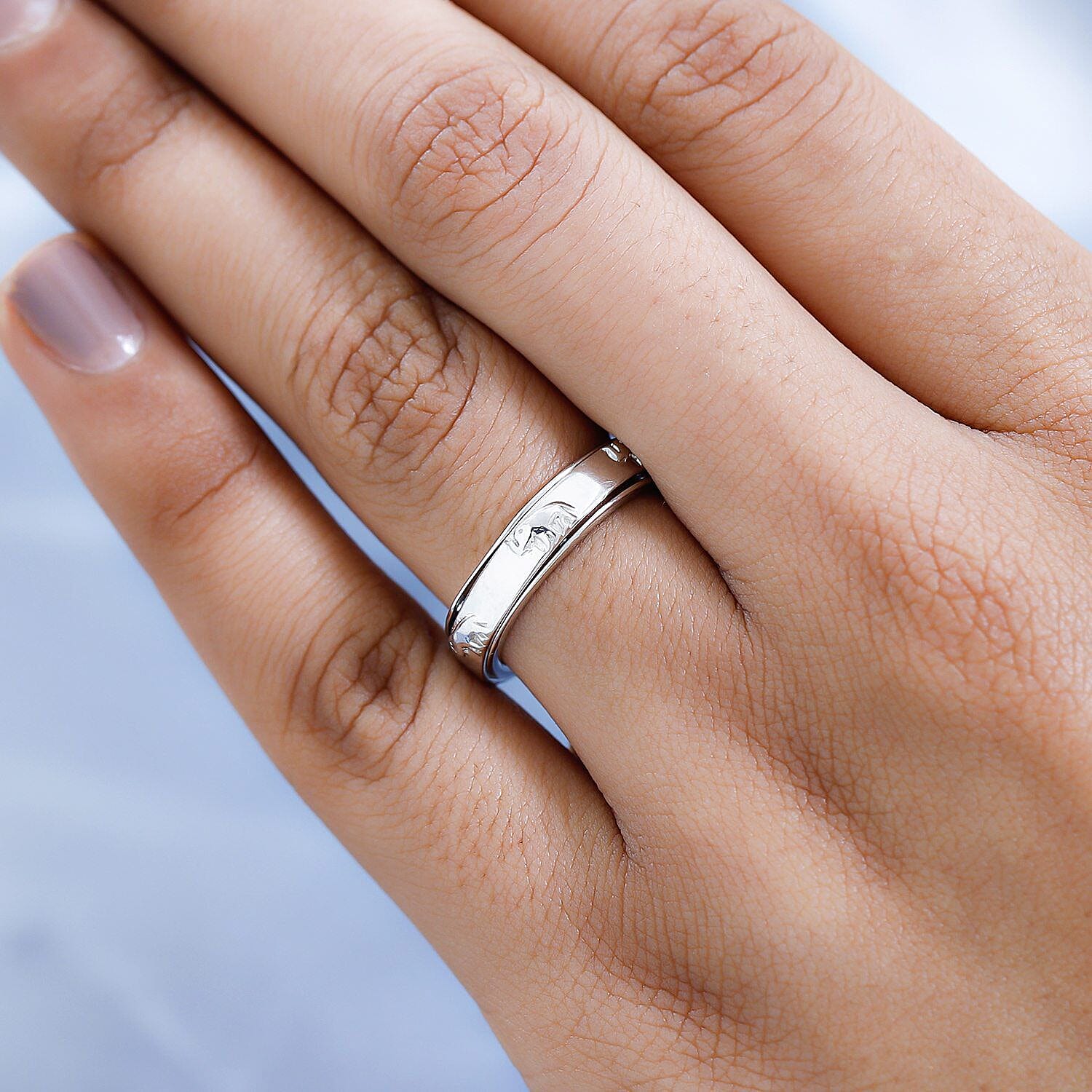 Elephant Spinner Band Ring in Sterling Silver 7264479 7