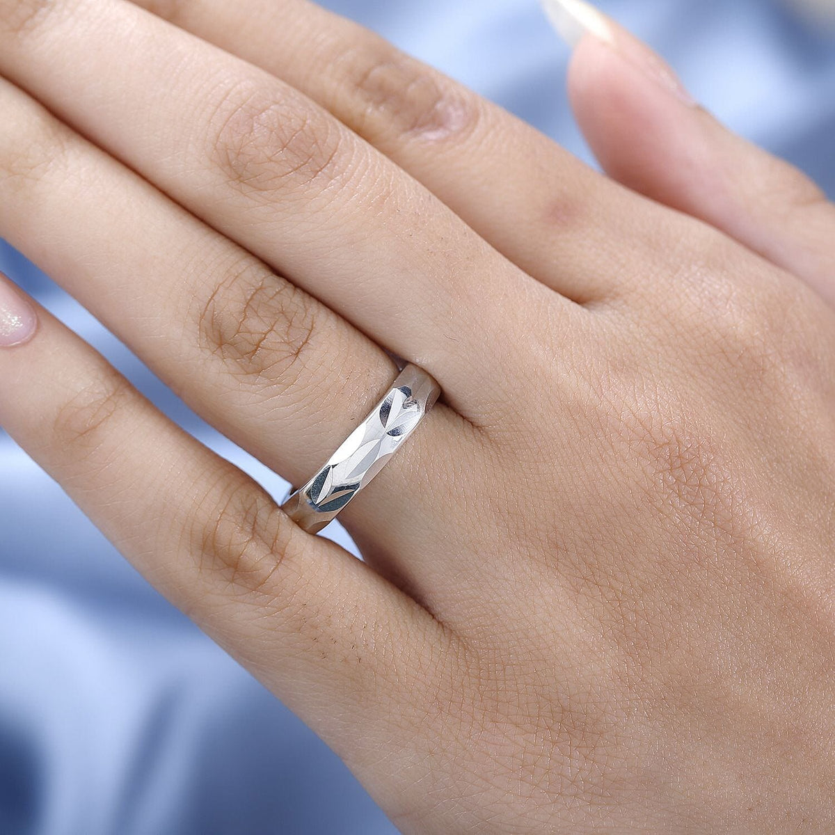 Sterling Silver Wedding Band Ring 7518761 2