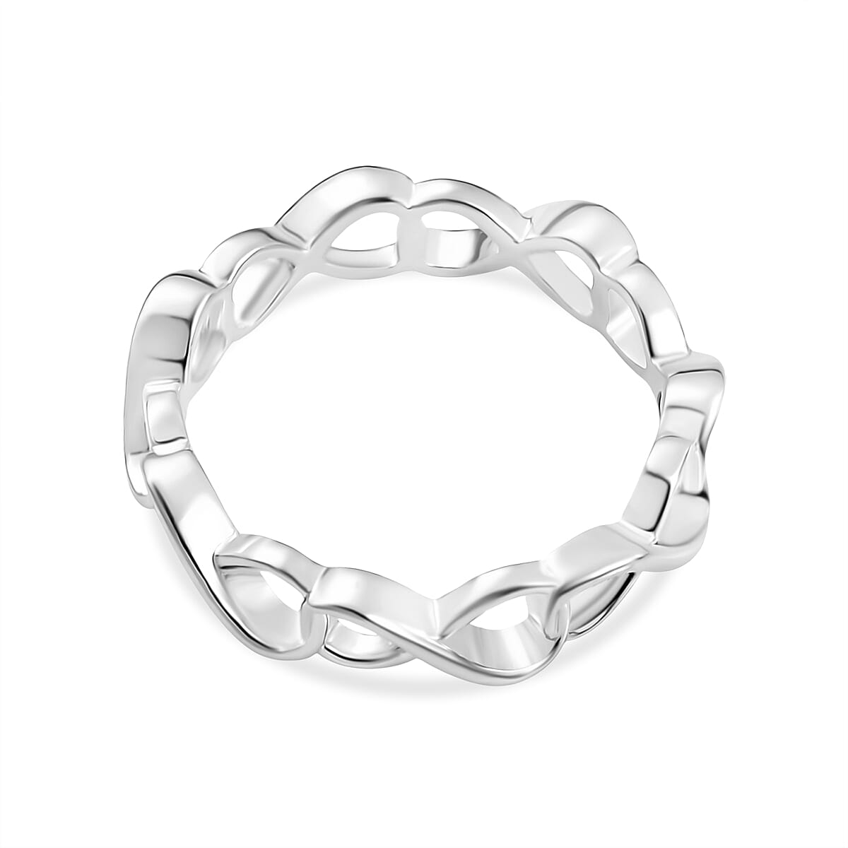 Sterling Silver Infinity Band Ring 8178098 4