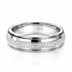 Italian Made- 925 Sterling Silver Band Ring