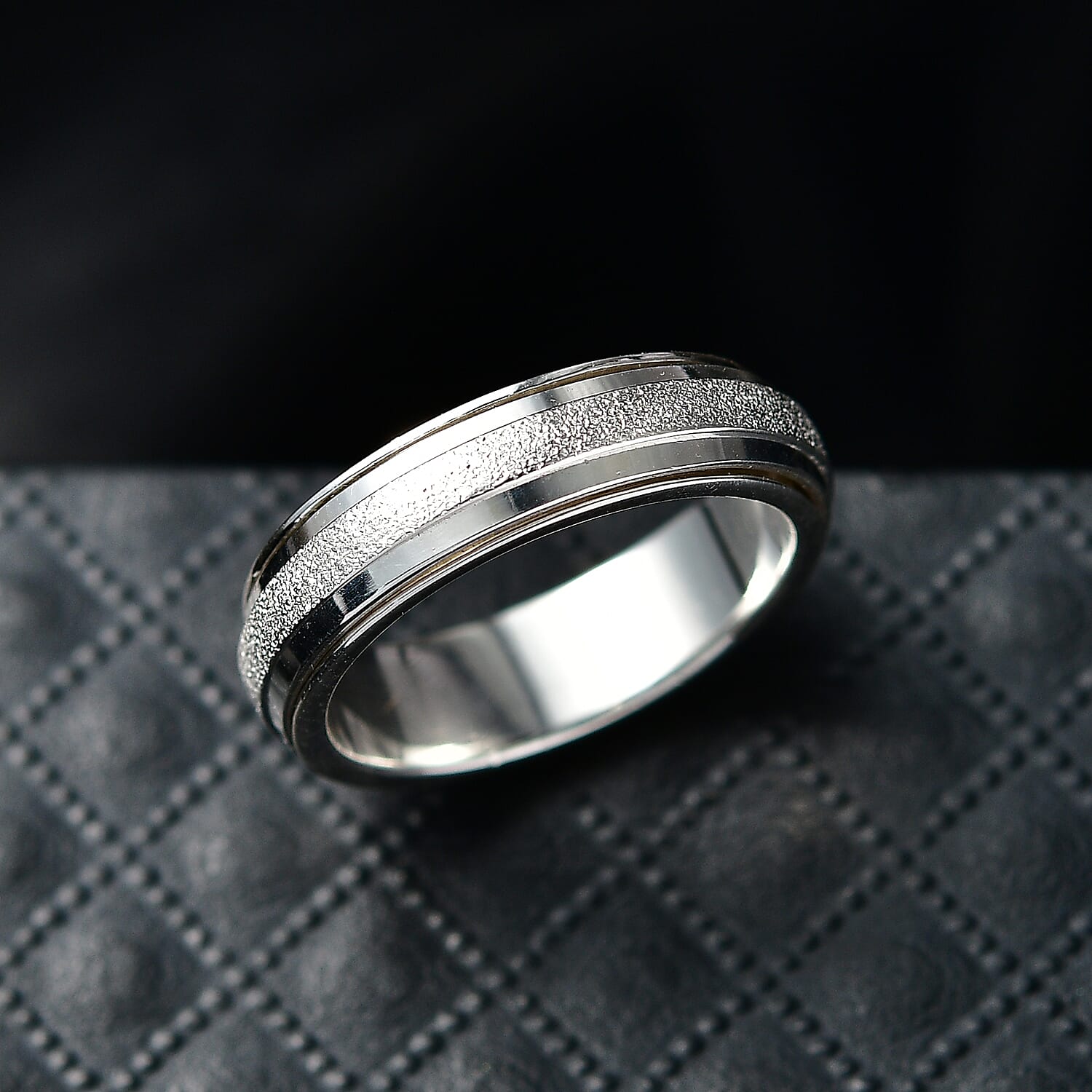 Italian Made- 925 Sterling Silver Band Ring 8292525 2