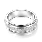 Italian Made- 925 Sterling Silver Band Ring