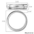 Italian Made- 925 Sterling Silver Band Ring