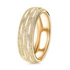 Yellow Gold Plated Sterling Silver Band Ring