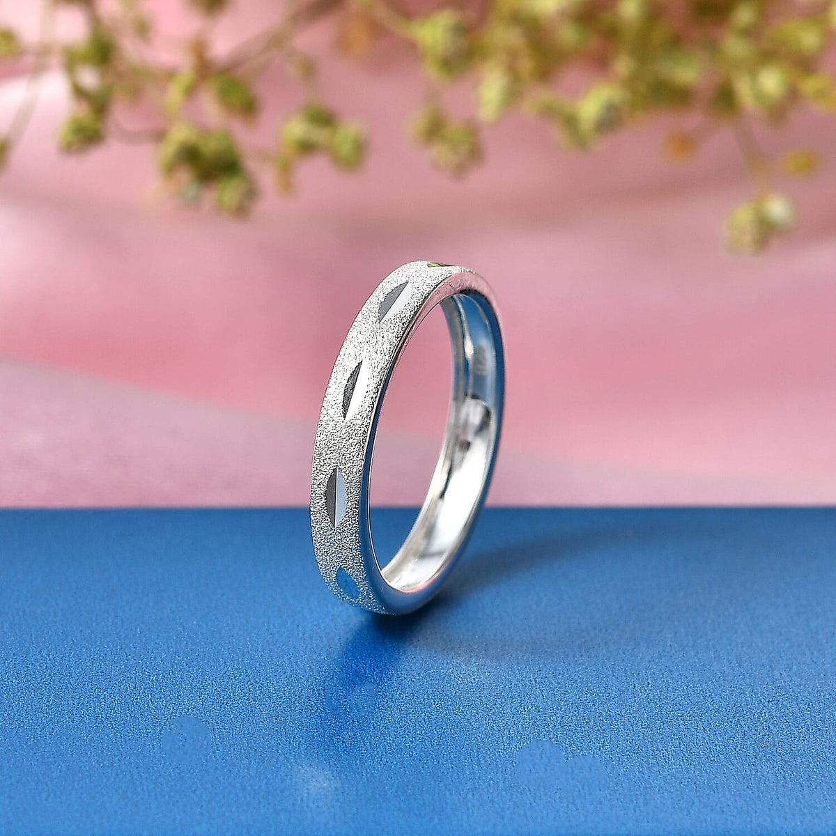 Sterling Silver Band Ring V32538665 3