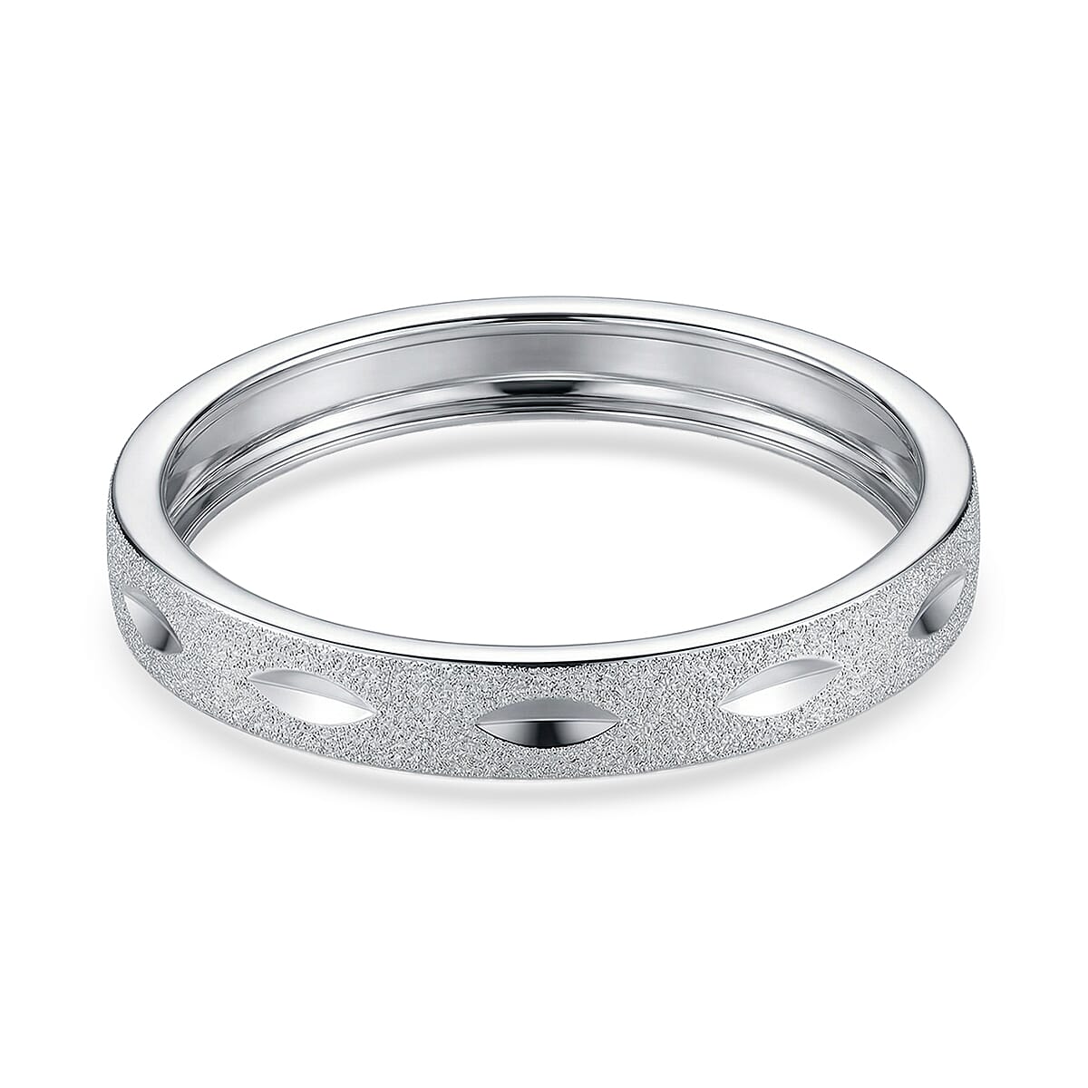 Sterling Silver Band Ring V32538665 5