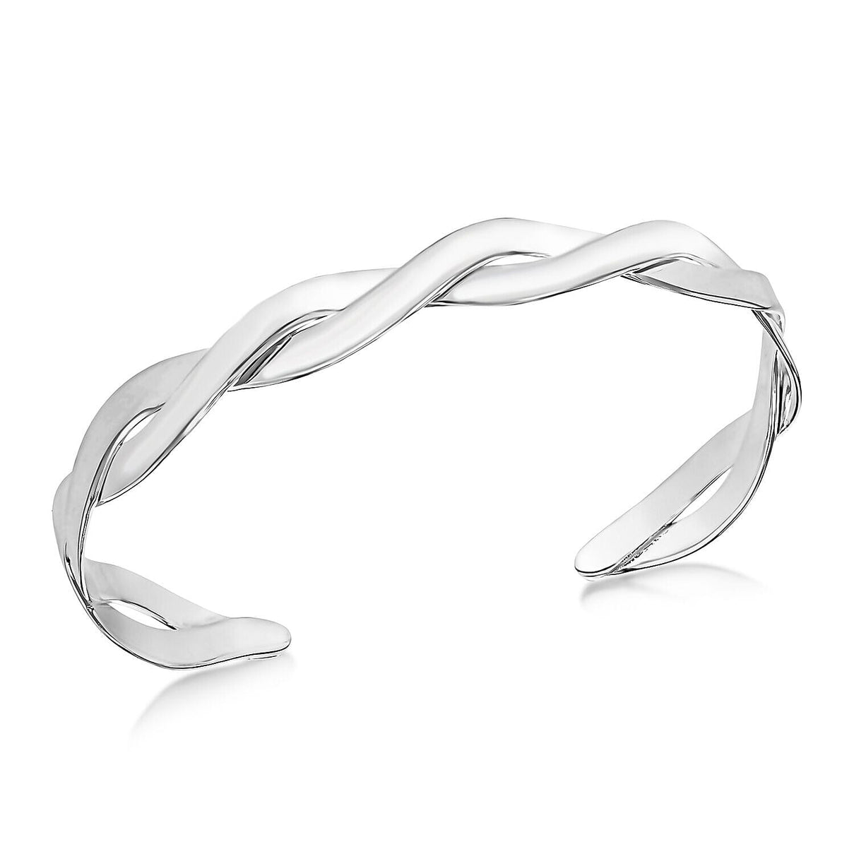 Sterling Silver 7.5mm Twist Cuff Bangle (Size - 5-6) 7312516 0