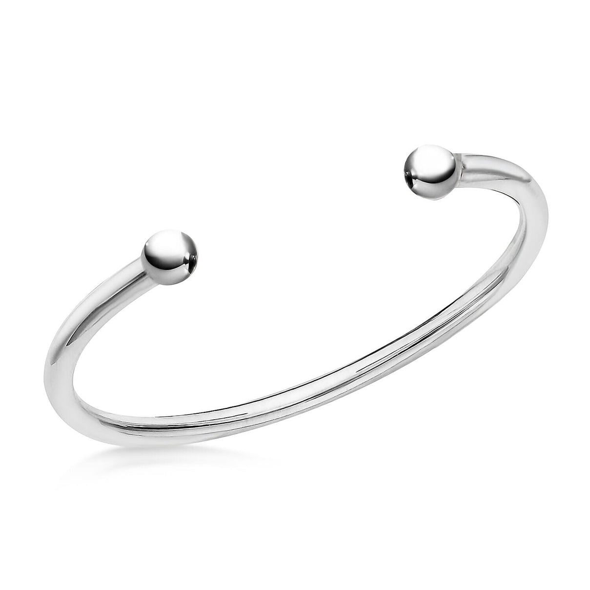 Sterling Silver 5mm Torque Bangle (Size - 7-8) 7312980 0