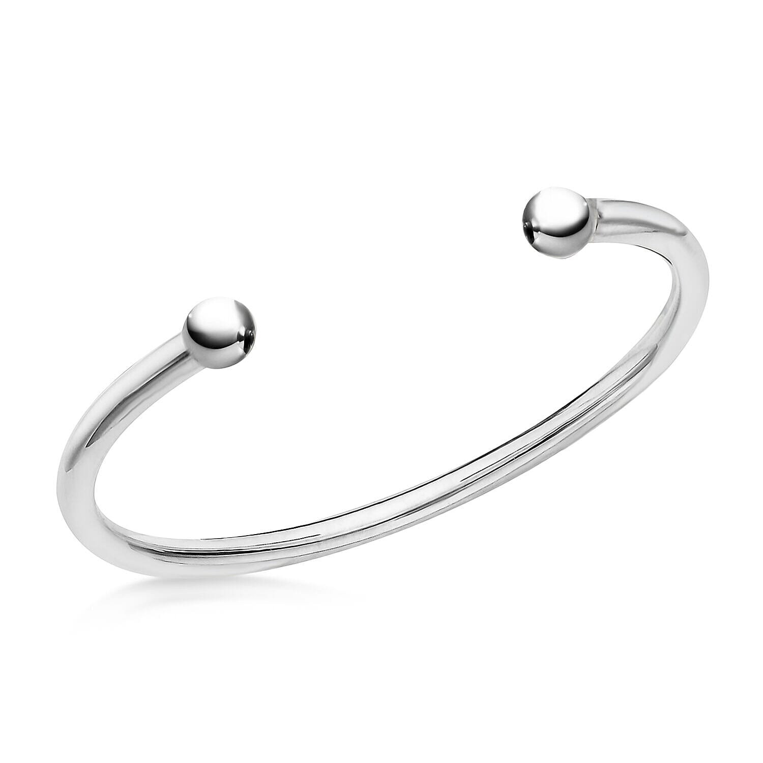 Sterling Silver 5mm Torque Bangle (Size - 7-8) 7312980 0