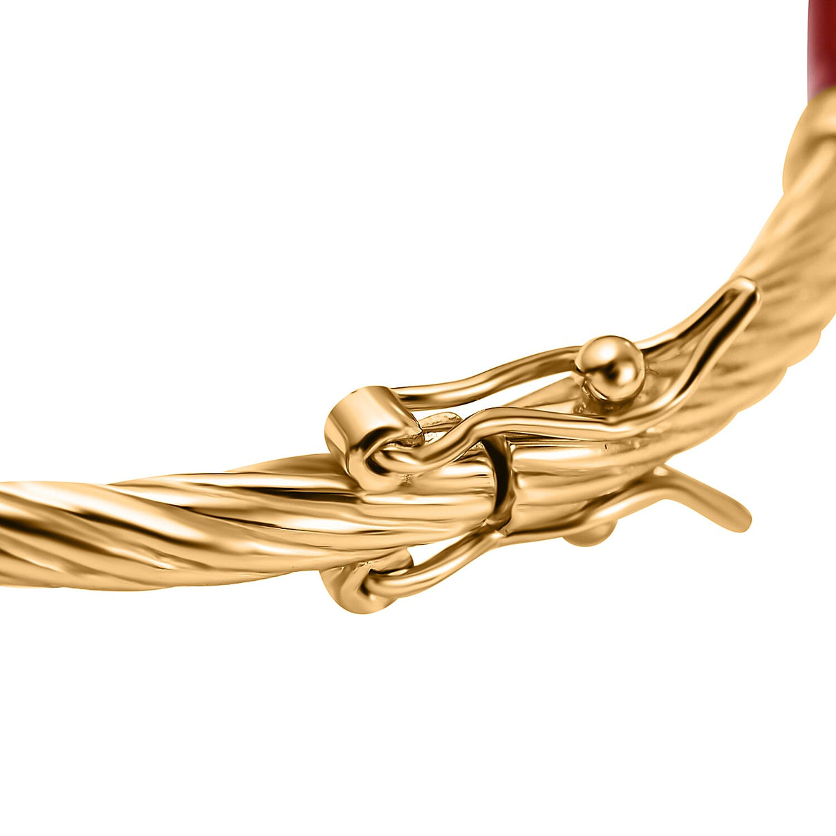 Yellow Gold Plated Sterling Silver Multi Color Enamelled Bangle (Size 7), Silver Wt. 11.5 Gms 7688128 3