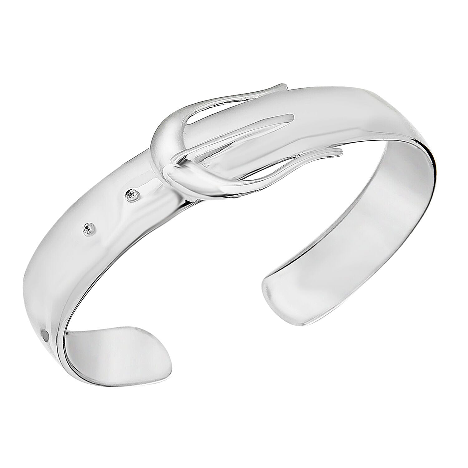 Sterling Silver Buckle Design Cuff Bangle (Size - 6-7) 7312817 0
