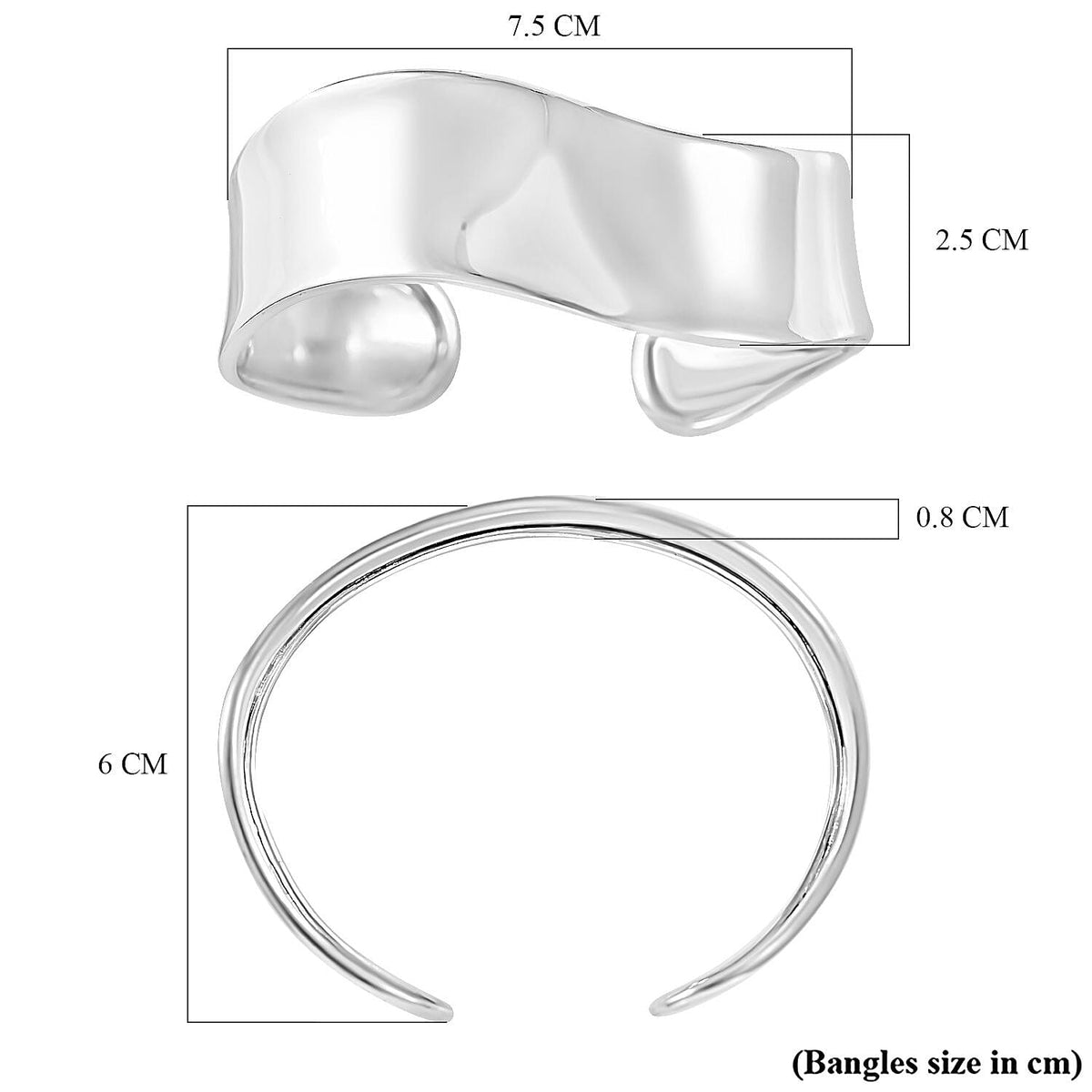 Thai Silver Wave Bangle 7815072 3