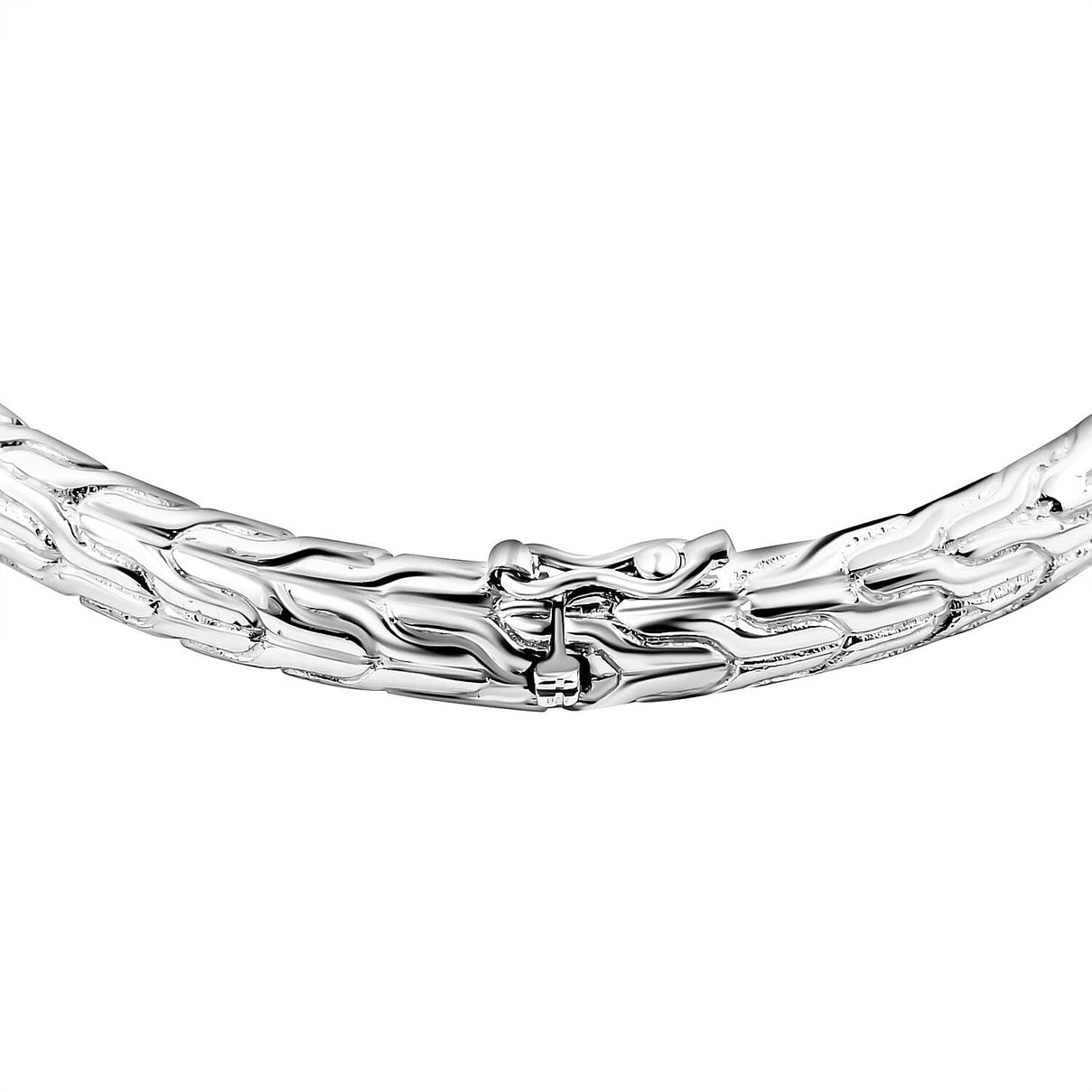 Royal Bali - Sterling Silver Tulang Naga Bangle (Size - 7.25), Silver Wt. 22 Gms 7656245 5
