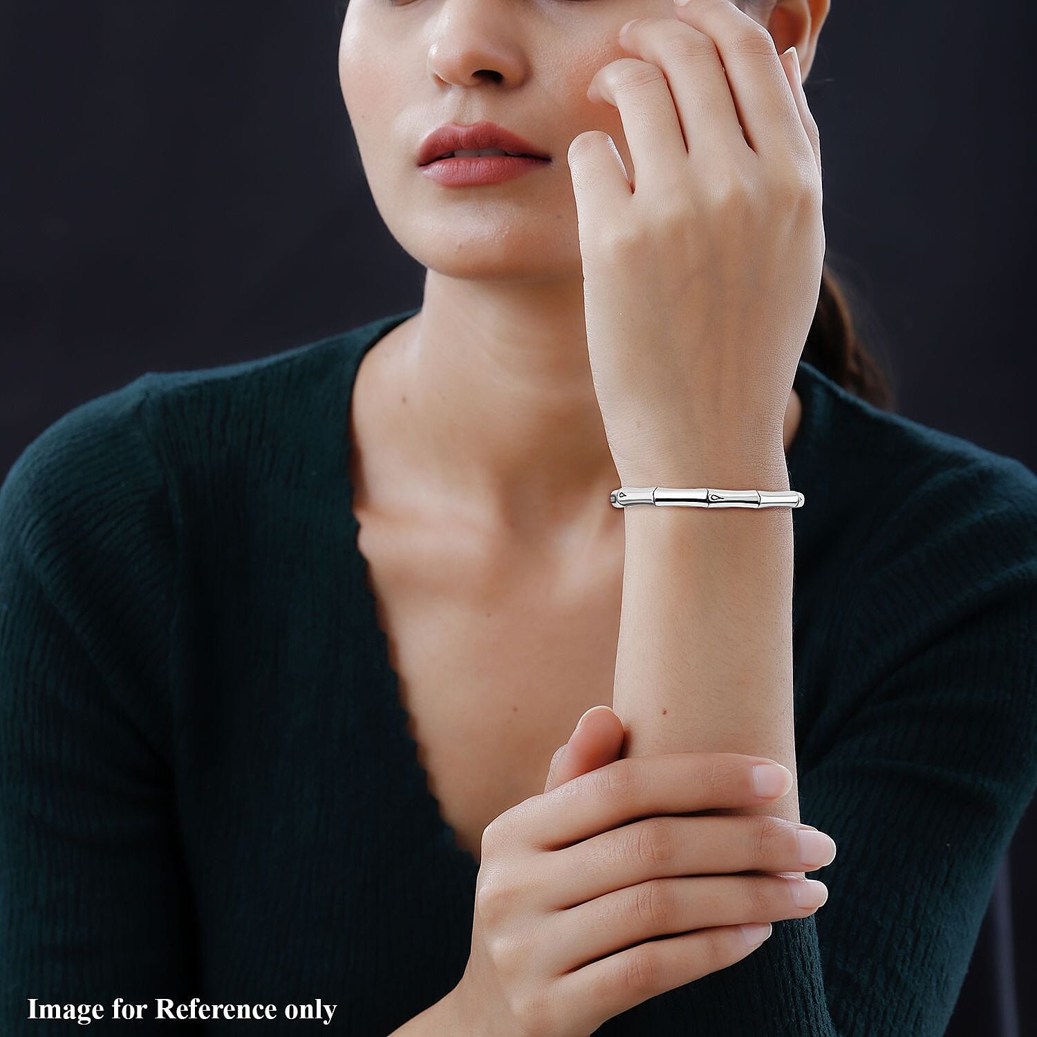 Thai Silver Bamboo Bangle 7750539 3