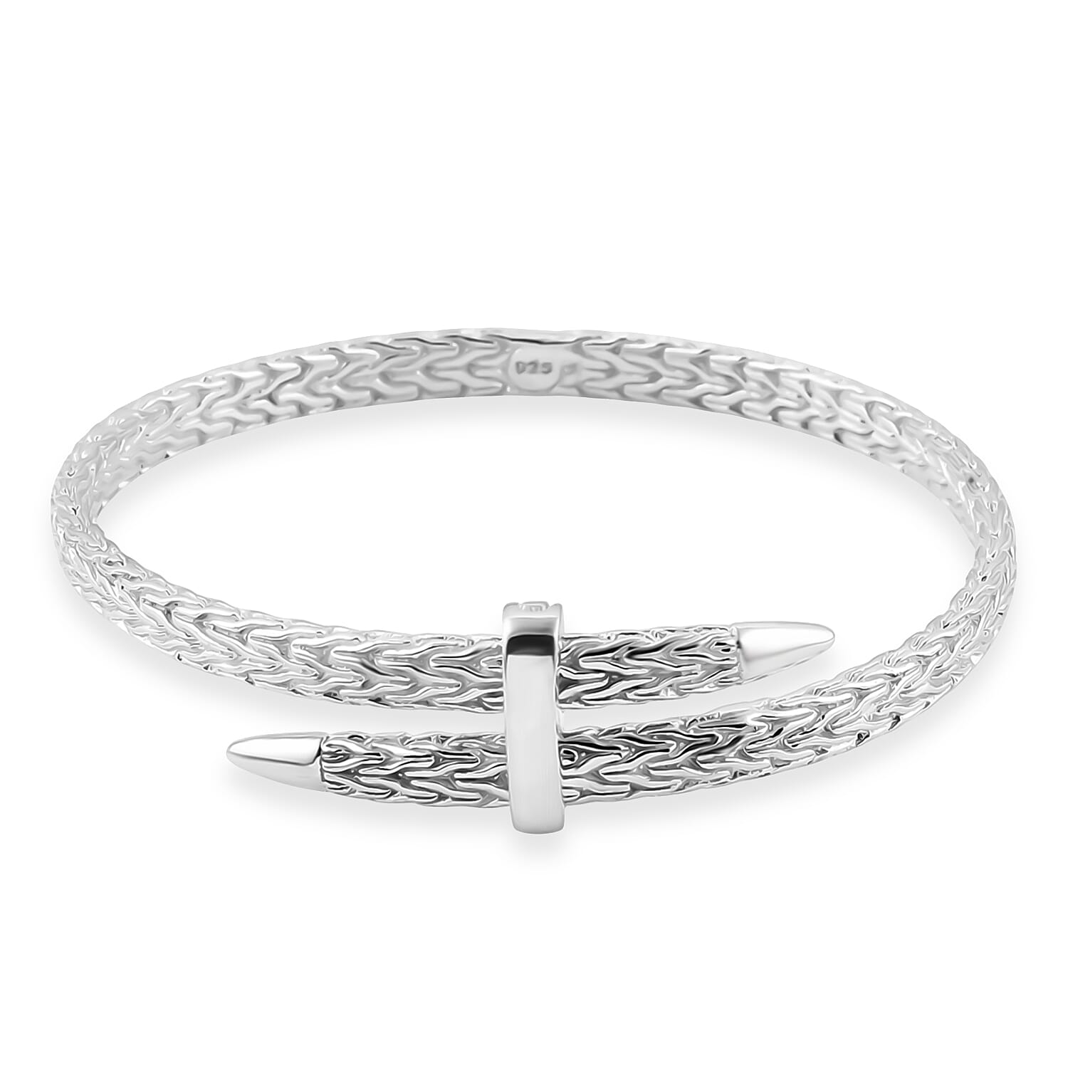 Royal Bali Collection Handmade Sterling Silver Yudapati Bangle (Size- 7.5) 8055818 0
