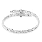 Royal Bali Collection - Handmade Sterling Silver Bangle (Size 7.5), Silver Wt. 26.00 Gms.