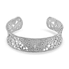 Sterling Silver Cuff Bangle (Size 7), Silver Wt. 27.70 Gms