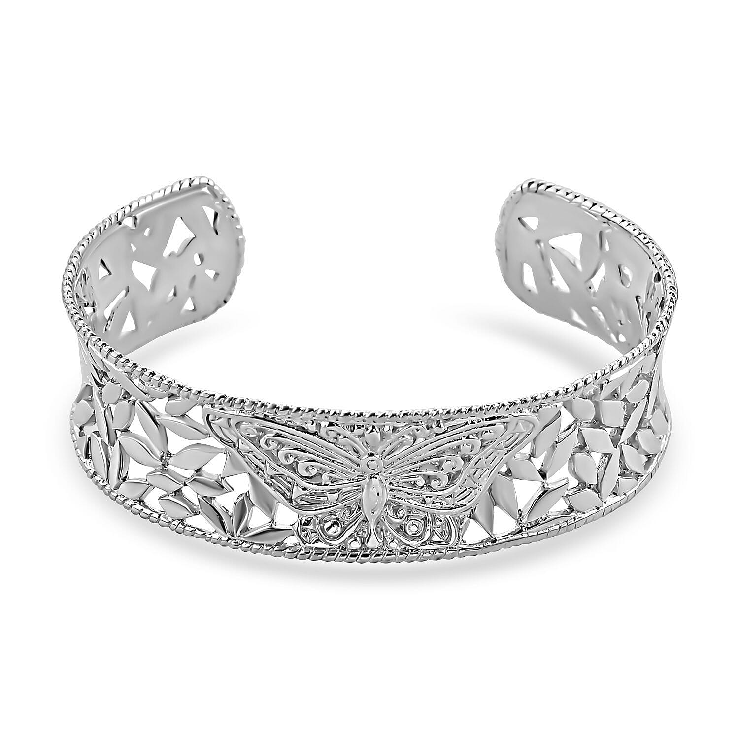Sterling Silver Cuff Bangle (Size 7), Silver Wt. 27.70 Gms 7656122 0