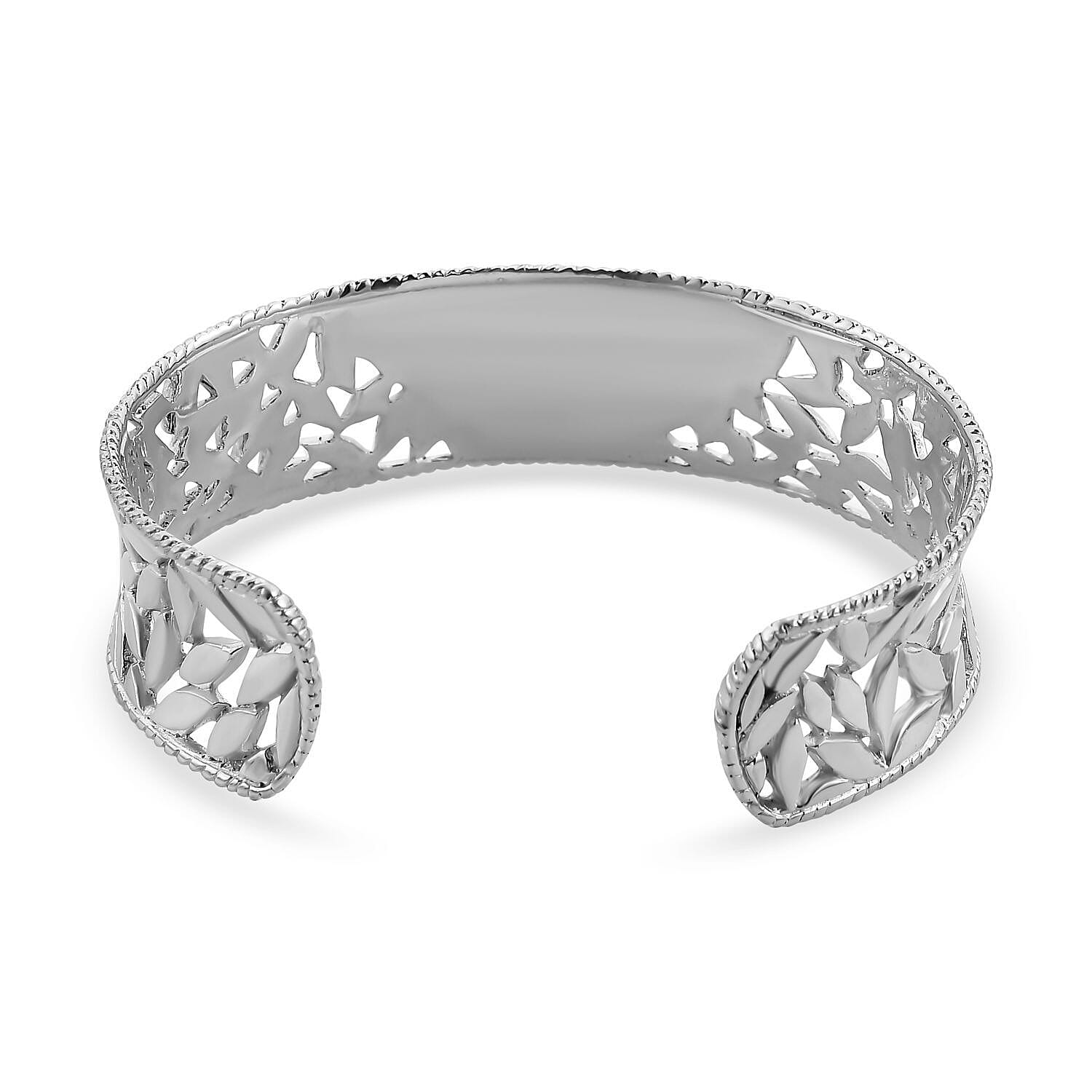 Sterling Silver Cuff Bangle (Size 7), Silver Wt. 27.70 Gms 7656122 5