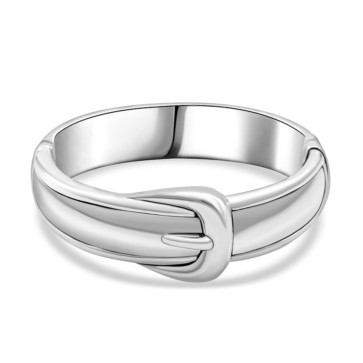 Sterling Silver Belt Buckle Bangle (Size - 7.5), Silver Wt. 33.50 Gms 7801382 0