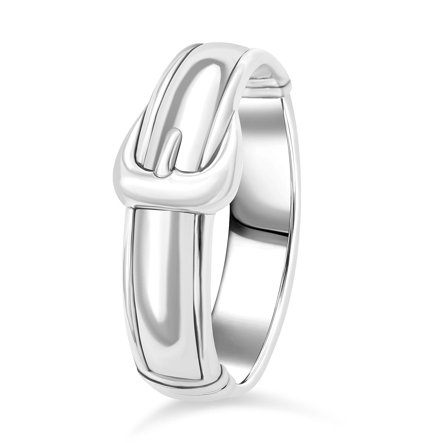 Sterling Silver Belt Buckle Bangle (Size - 7.5), Silver Wt. 33.50 Gms 7801382 3