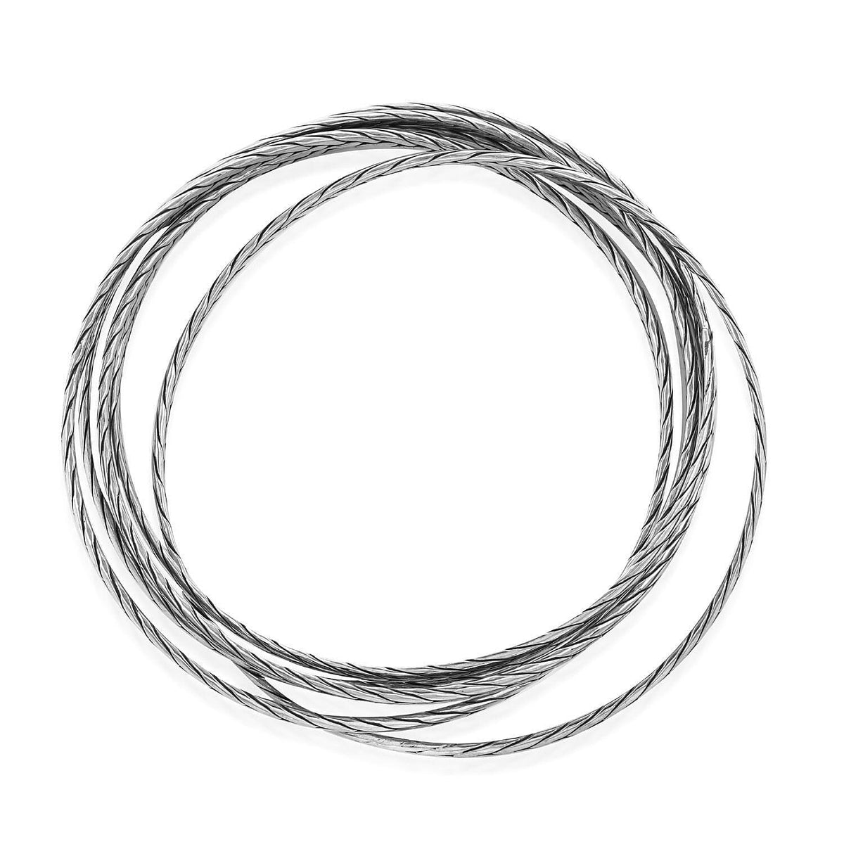 Royal Bali Collection- Limited Edition- Designer Multi Strand Weave Bangle in Sterling Silver 7812124 3
