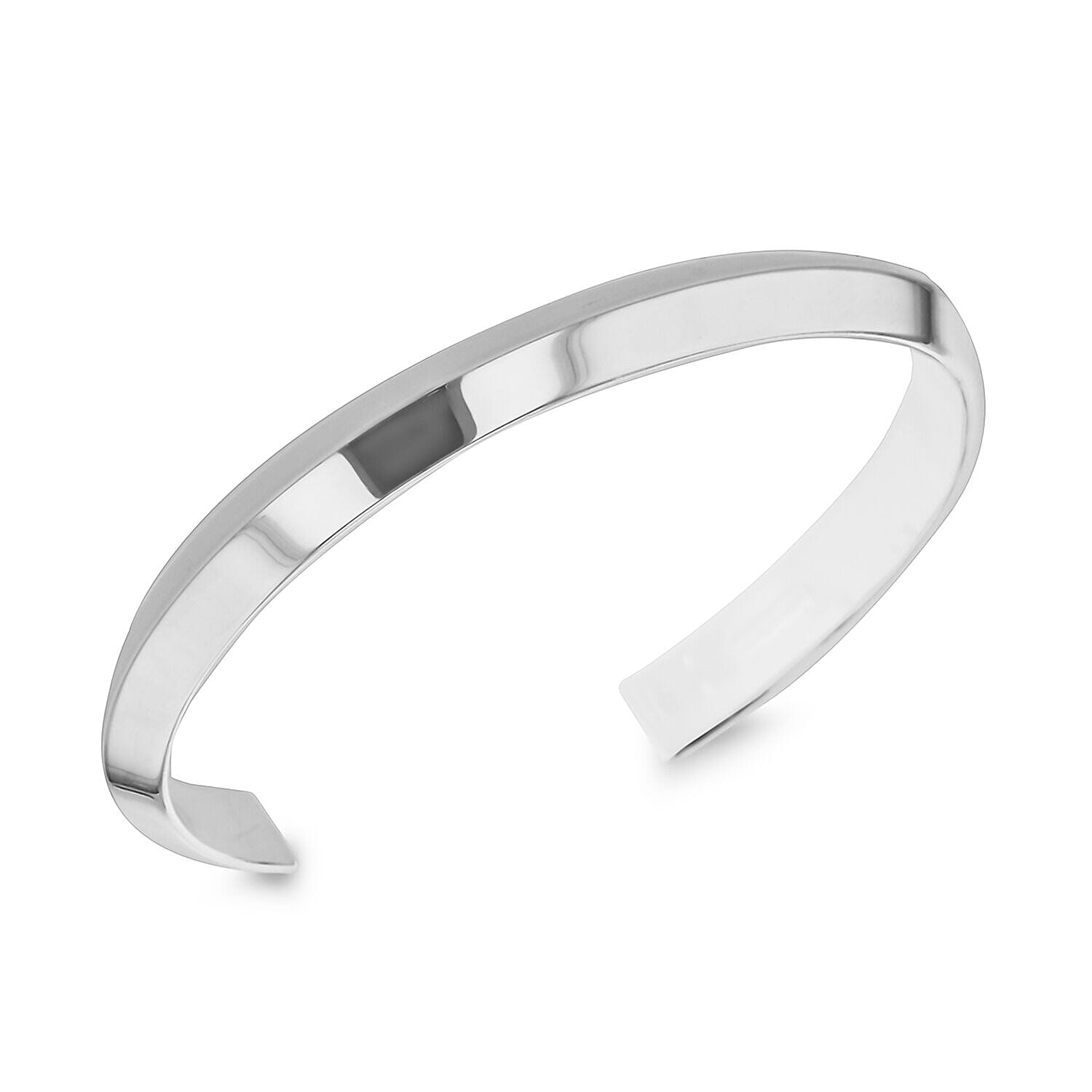 Sterling Silver 7mm Peaked Band Bangle (Size - 6-7) 7312603 0