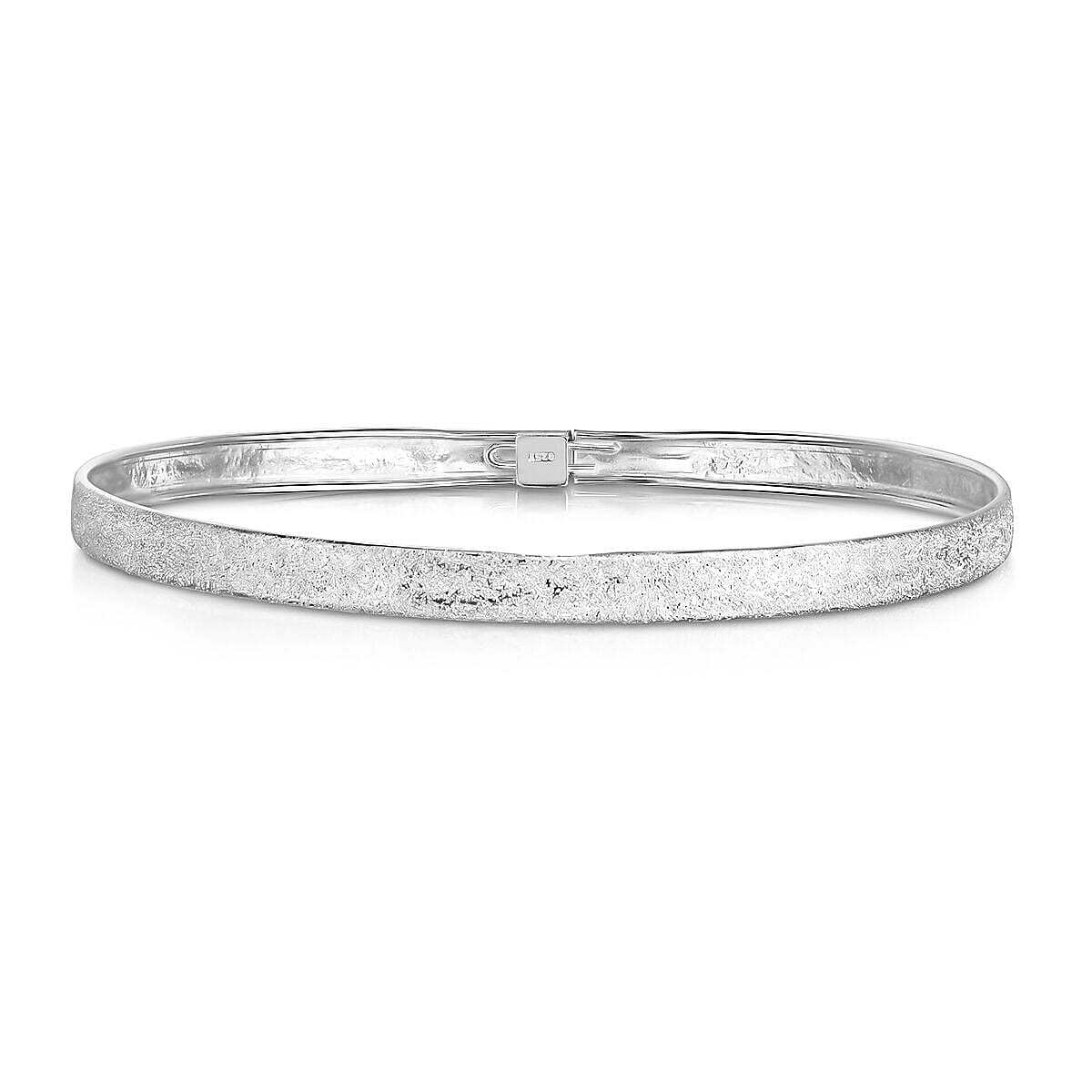 NY Close Out Deal- Sterling Silver Bangle (Size 7.5) 7489092 0