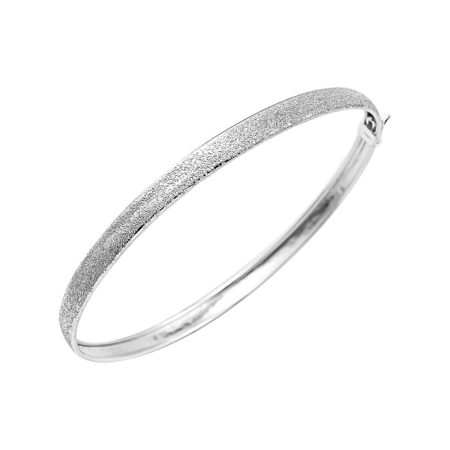 NY Close Out Deal- Sterling Silver Bangle (Size 7.5) 7489092 2