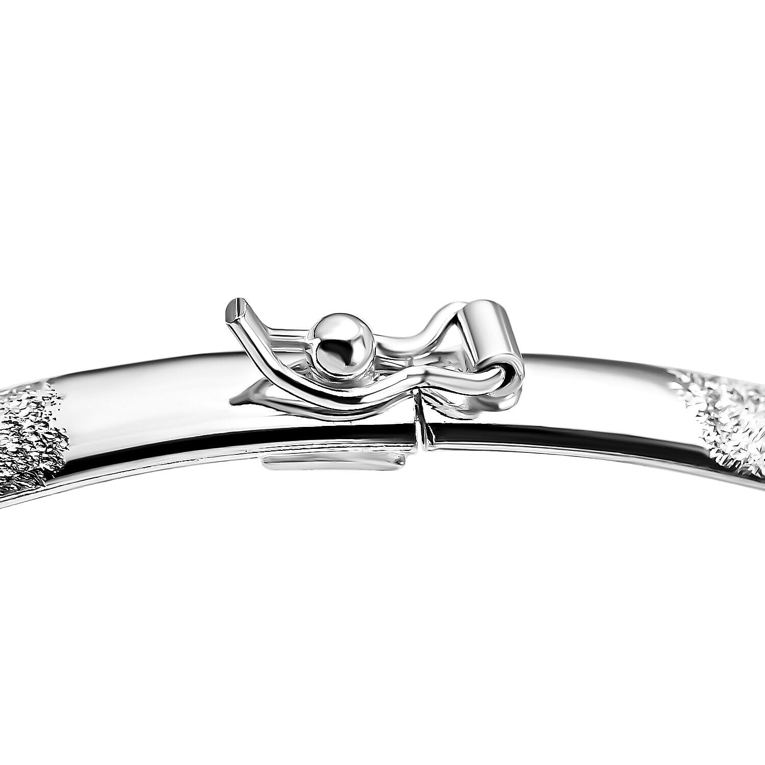 NY Close Out Deal- Sterling Silver Bangle (Size 7.5) 7489092 3