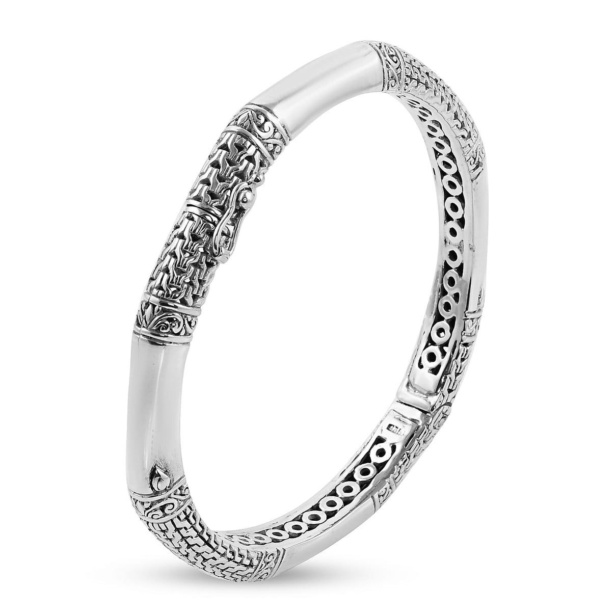 Sterling Silver Bangle (Size 7.5), Silver Wt 25.40 Gms 7132409 3