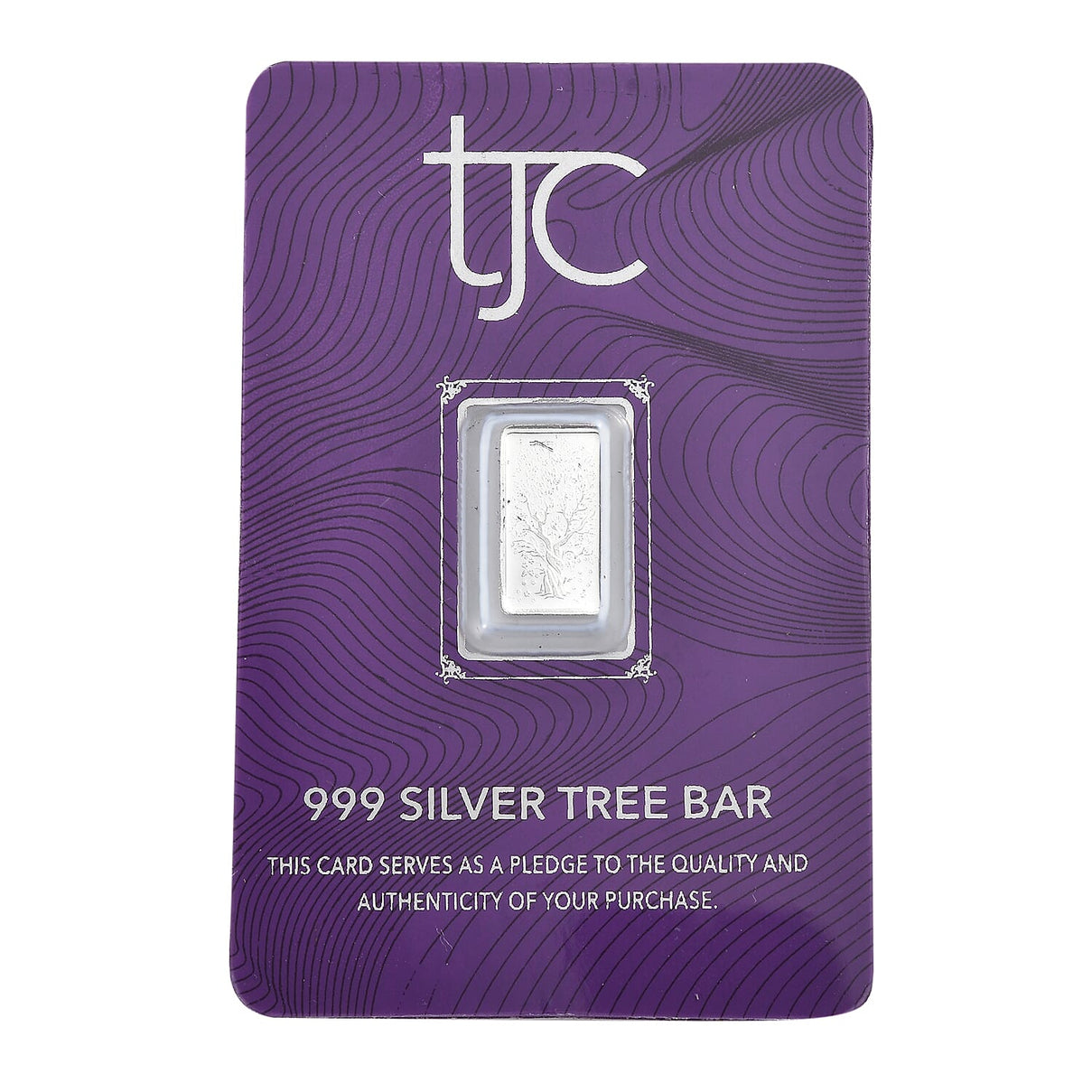 One Time Deal - Pure 999 Silver Tree Of Life Bar 8058612 0