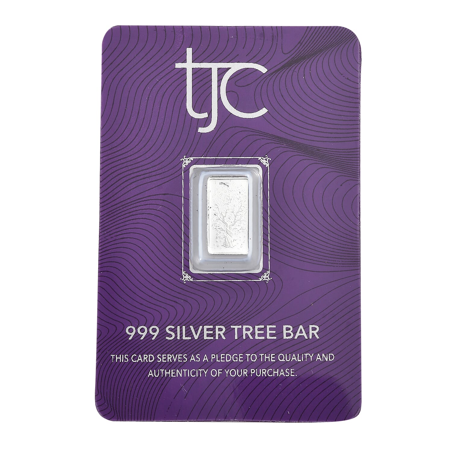 One Time Deal - Pure 999 Silver Tree Of Life Bar 8058612 0