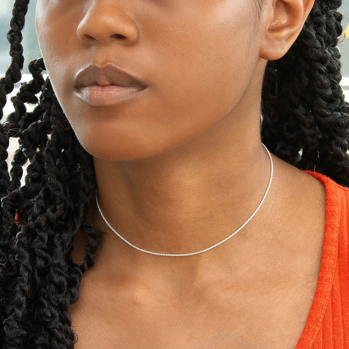 Sterling Silver Belcher Chain 14 Inch 7609283 1