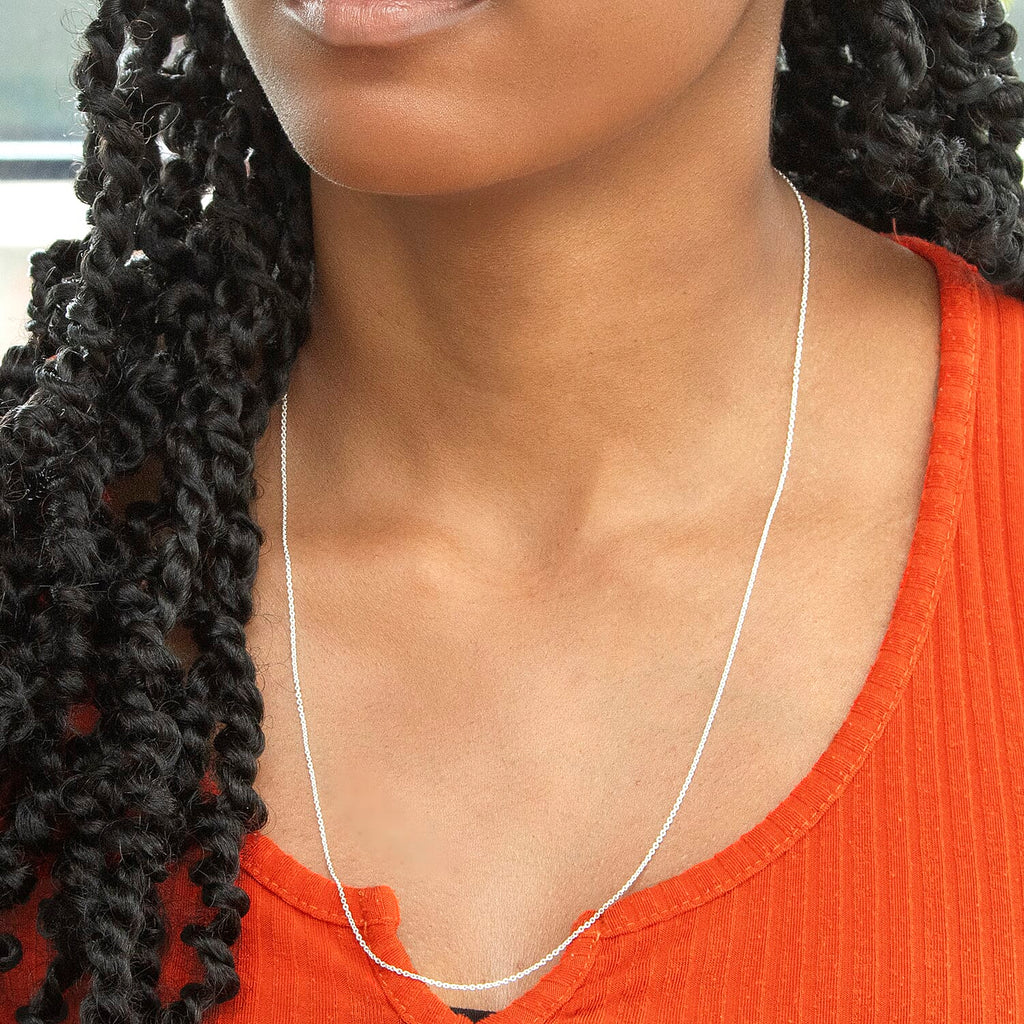 Sterling Silver Chain (Size - 24)