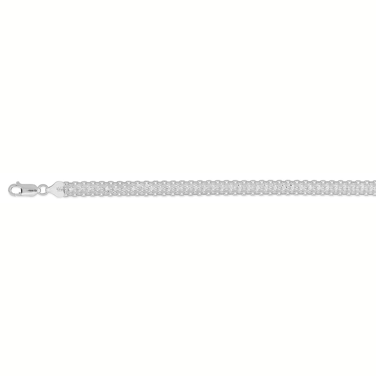 Italian Made Sterling Silver Bismark Necklace (Size - 20) with Lobster Clasp, Silver Wt. 32.21 Gms 8415113 0