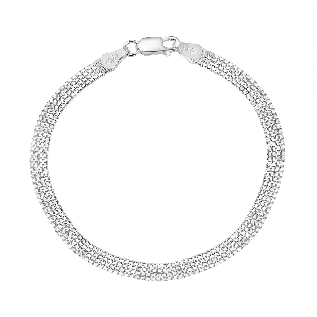 Mega Close Out Deal- Sterling Silver Box Bracelet (Size - 7.5)