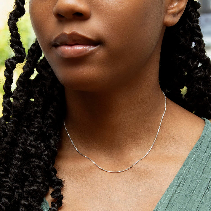 Sterling Silver Box Chain 16 Inch 7618179 2