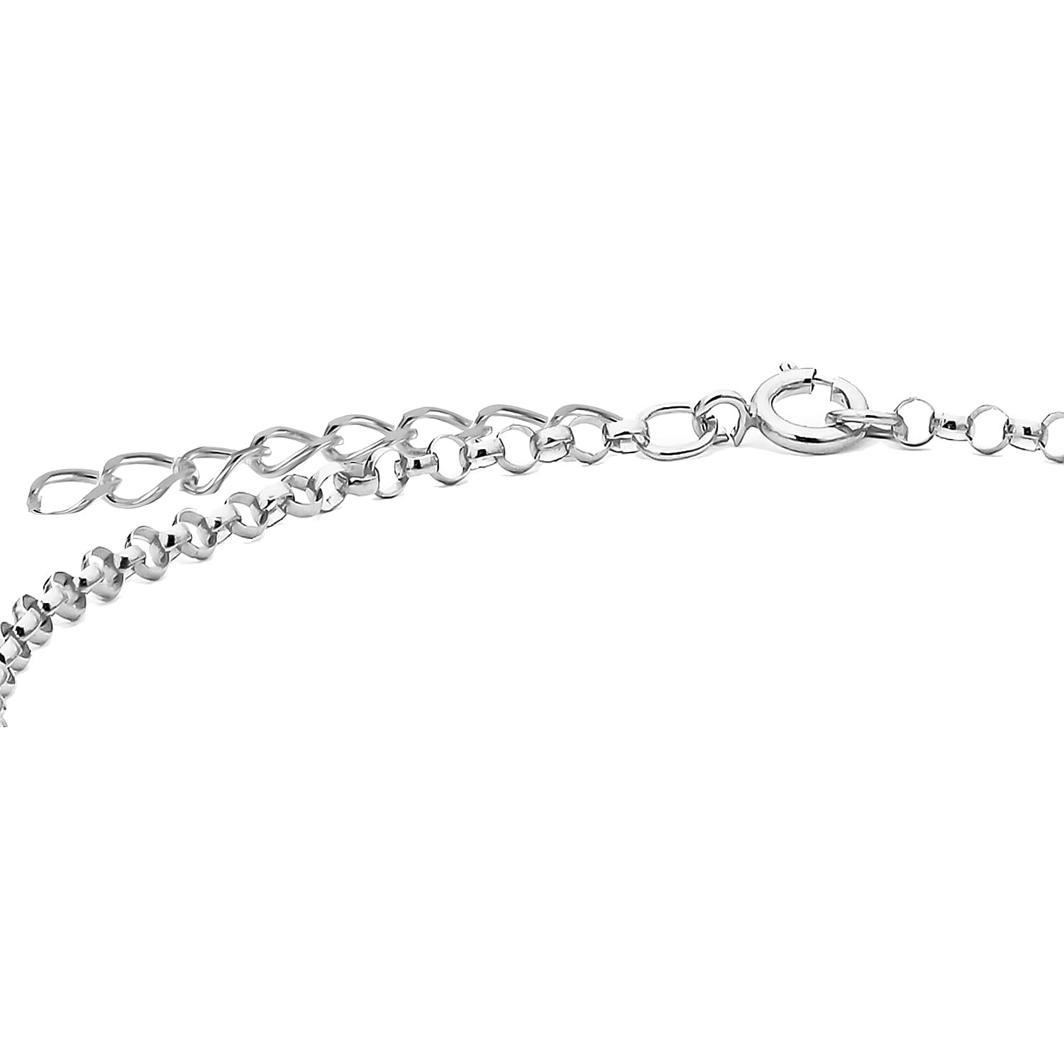 Sterling Silver Oval 6.5mm x 15.5mm ID 2.2mm Belcher Bracelet 5 Inch to 6.5 Inch 7457378 3