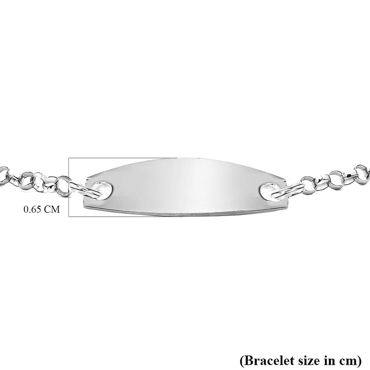 Sterling Silver Oval 6.5mm x 15.5mm ID 2.2mm Belcher Bracelet 5 Inch to 6.5 Inch 7457378 4