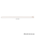 Rose Gold Overlay Sterling Silver Brillantina Belcher Bracelet (Size - 7.25) with Spring Ring Clasp
