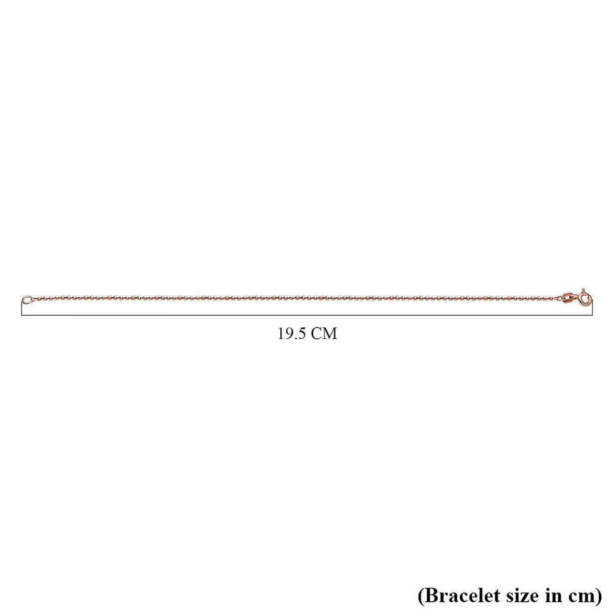 Rose Gold Plated Sterling Silver Bracelet (Size - 7.25) V32757347 4
