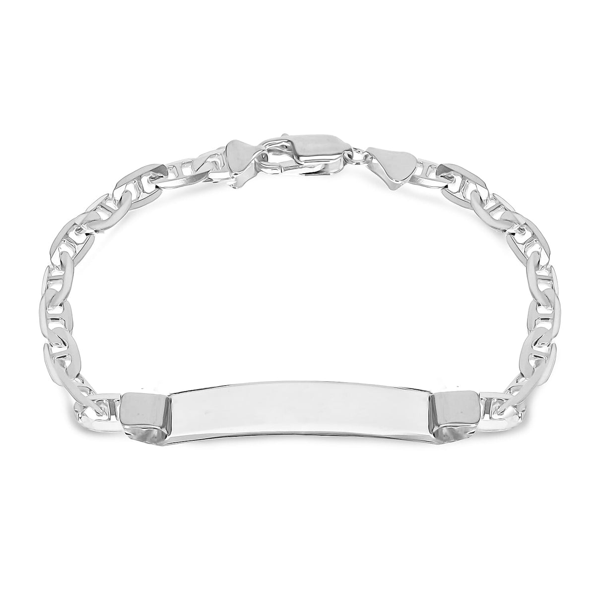 Sterling Silver 5.6mm Rambo ID Bracelet 7.5 Inch 7457385 0
